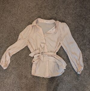 Emerson Fry Pale Pink W/ Black Print And Tie